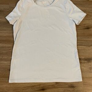 Lands' End Women's Light Blue Short Sleeve Tee